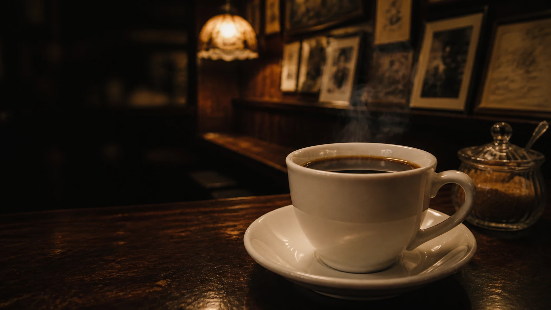 昔ながらの喫茶店で淹れた一杯のホットコーヒー